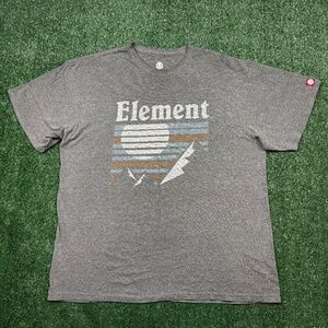 Element Graphic T Shirt Men's Size XL Gray Short Sleeve Skateboarding Tee Skater
